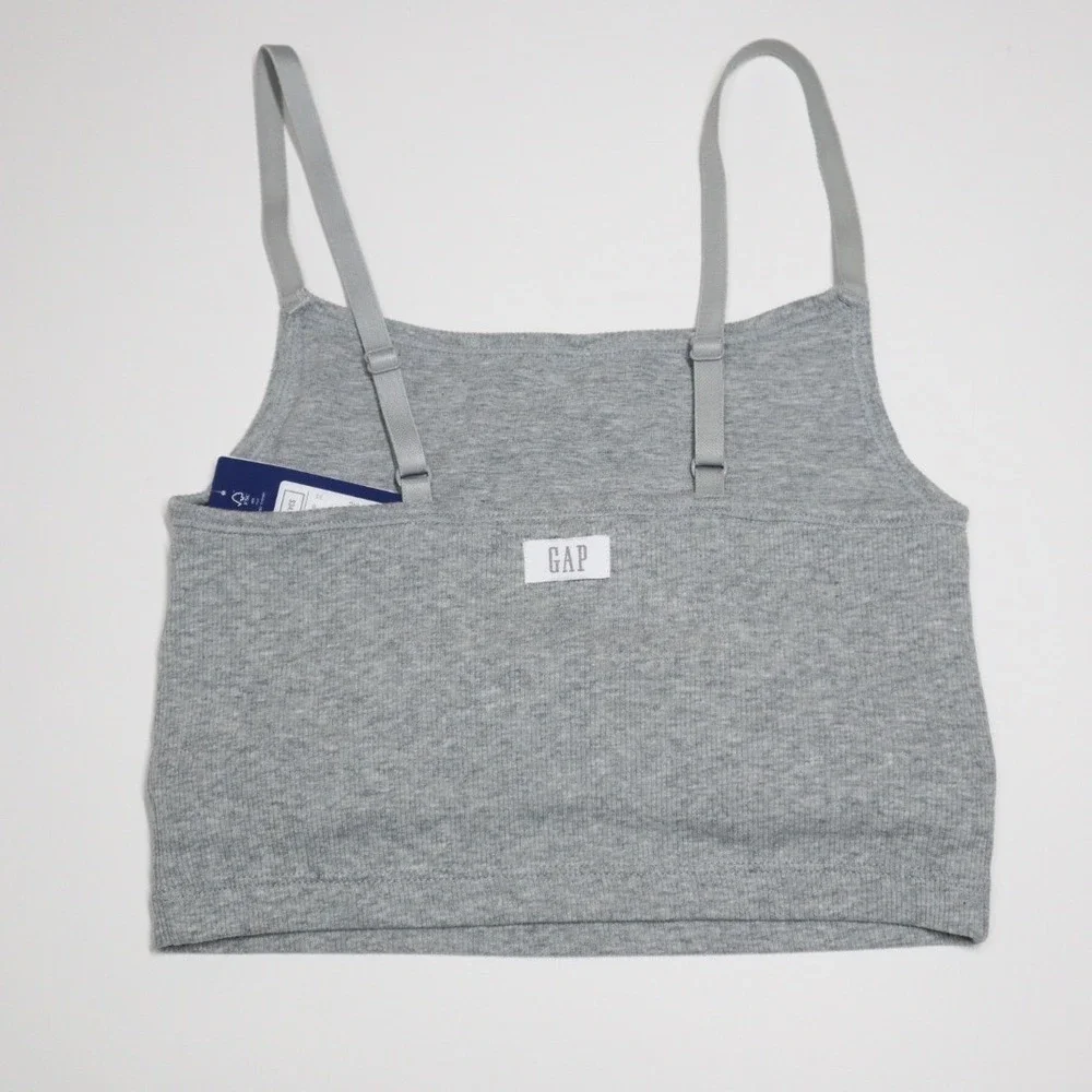 Gap GapBody Women S Logo Comfort Cropped Bralette - Gray -‎ Size XS